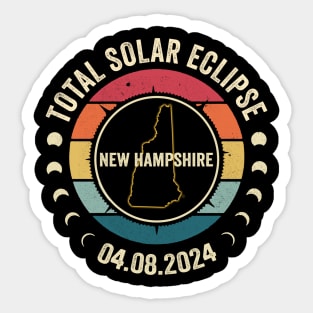 New Hampshire Total Solar Eclipse 2024 American Totality April 8 Sticker